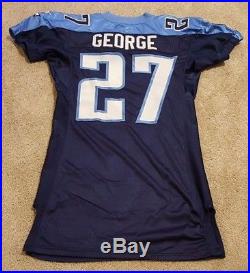 Tennessee Titans EDDIE GEORGE Puma Authentic Game Issued Worn Jersey Size 48