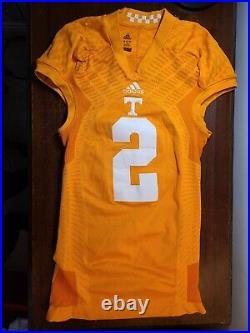 Tennessee Volunteers Game Issued Jersey #2 Team Player Vols Authentic Worn Used