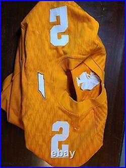 Tennessee Volunteers Game Issued Jersey #2 Team Player Vols Authentic Worn Used