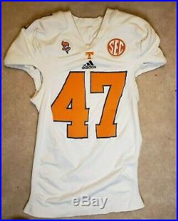 Tennessee Volunteers Game Used Worn Issued Away Jersey Adidas Team Player Vols