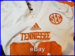 Tennessee Volunteers Game Worn Adidas Away Jersey Team Player Issued Used Vols
