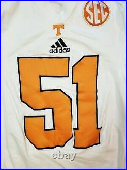 Tennessee Volunteers Game Worn Adidas Jersey #51 Used Issued Team Player Vols
