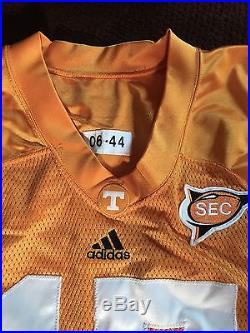 Tennessee Volunteers Team Issued Home Used Adidas Football Game Jersey