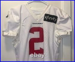 Texans ROBERT WOODS Game Worn Used Issued Practice Jersey 2023 + COA USC Trojans