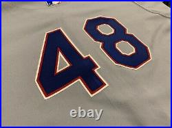 Texas Rangers Game Issued MLB Baseball Jersey #48 VERY RARE Rawlings Jersey