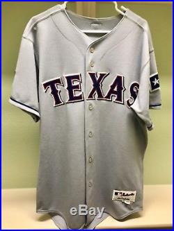 Texas Rangers Ian Kinsler 2005 Game Used/issued Rookie Mlb Jersey. Set#1. Rare