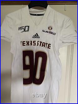 Texas State Bobcats Authentic Game Issued Used Jersey sz XL