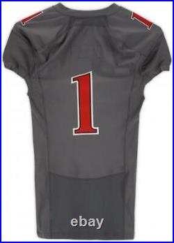 Texas Tech Red Raiders Team-Issued #1 Gray Jersey from the 2014