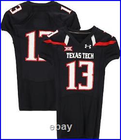 Texas Tech Red Raiders Team-Issued #13 Black Jersey from the 2016