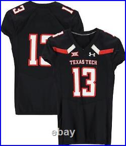 Texas Tech Red Raiders Team-Issued #13 Black Jersey from the 2017