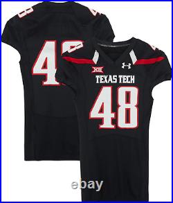 Texas Tech Red Raiders Team-Issued #48 Black Jersey from the 2016 NCAA Football