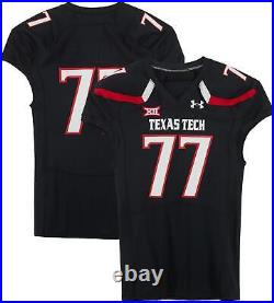 Texas Tech Red Raiders Team-Issued #77 Black Jersey from the 2016