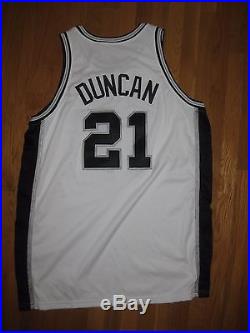 Tim Duncan 2001-02 911 Game Team Issue jersey SZ54+4 Pro Cut Used Worn