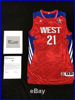 Tim Duncan SPURS Game Issued Jersey Meigray All Star Game NBA Rev 30 Mesh Num