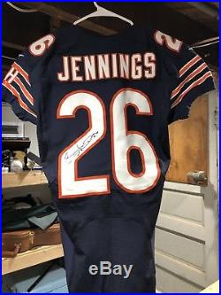 Tim Jennings Chicago Bears Game Issued Autographed Jersey Pro Bowler