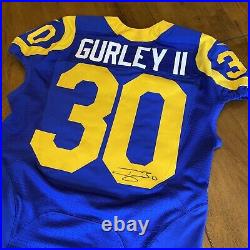 Todd Gurley Signed Autographed Game / Team Issued Rams Jersey 2016