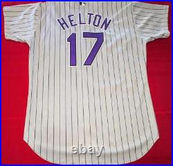 Todd Helton Game Issue Russell Athletic Colorado Rockies Road Jersey Size 50