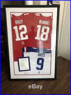 Tom Brady Peyton Manning Drew Brees ProBowl 2011 Jerseys Game Issued Autographed