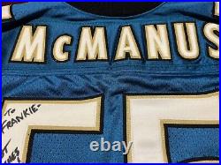 Tom McManus Signed Jacksonville Jaguars NFL Team Issued 1997 Game Jersey (BC)