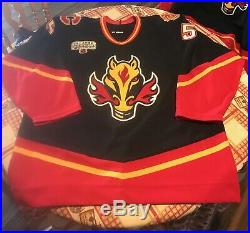 Tommy Albelin Game Issued Worn Calgary Flames Horsehead Jersey Game One Japan