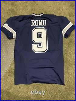 Tony Romo Dallas Cowboys Game Issued Jersey Nike 2015 Elite Navy Jersey Sz 46