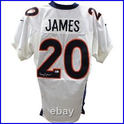 Tory James Signed Broncos Game Issued Nike Proline L Jersey BAS 45494