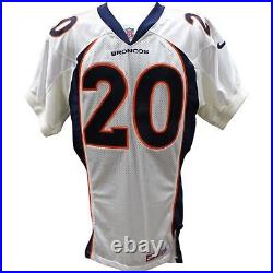 Tory James Signed Broncos Game Issued Nike Proline L Jersey BAS 45494