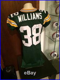 Tramon Williams Autographed Game Issued Jersey Green Bay Packers Not Worn Used