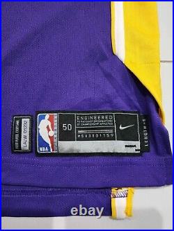 Travis Wear LA Lakers Game Worned/Issued Jersey 50+6