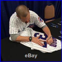 Travis Wood Signed 2015 Chicago Cubs Game Used Worn Team Issued Jersey WS Champs