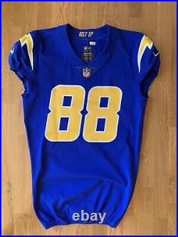 Tre' McKitty Los Angeles Chargers #88 Team-Issued NFL Football Jersey 44 Royal