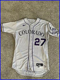 Trevor Story Nike Colorado Rockies Game Issued Jersey 2020