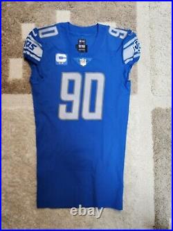 Trey Flowers, Detroit Lions, Player Issue Jersey