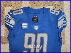 Trey Flowers, Detroit Lions, Player Issue Jersey