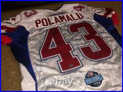 Troy Polamalu Signed Autographed 2007 Pro Bowl Cut Game Issued Jersey-bas Coa