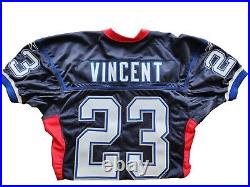 Troy Vincent Game Issued Buffalo Bills 2004 NFL Reebok Jersey PSA COA