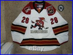 Tucson Roadrunners AHL #28 NNOB 17/18 White Game Issued Jersey withset tag & LOA