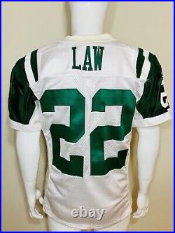 Ty Law Game Team Issued New York Jets NFL Jersey Patriots Like Game Used Worn