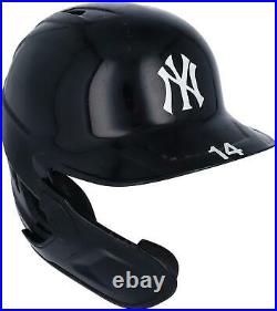 Tyler Wade New York Yankees Player-Issued #14 Navy Batting Helmet Item#11752861