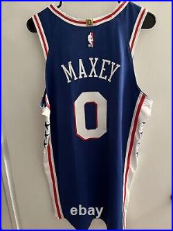 Tyrese Maxey 76ers Player Issued Game Used Worn Nike Jersey ROOKIE SZN Rare