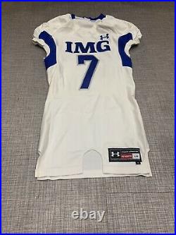 Under Armour Team Issued High School Football game jersey used IMG Academy #7