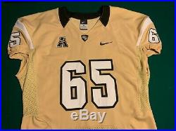 University of Central Florida UCF Knights GAME ISSUED /USED Gold Jersey #65 SzXL