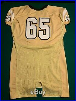 University of Central Florida UCF Knights GAME ISSUED /USED Gold Jersey #65 SzXL