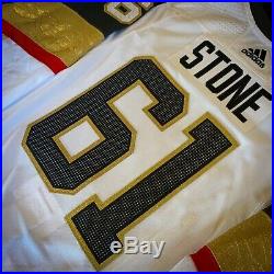 Vegas Golden Knights Away Stone Size 54 Adidas Mic Team Game Issued Authentic