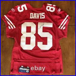 Vernon Davis Signed Autographed Game / Team Issued 49ers Jersey Reebok