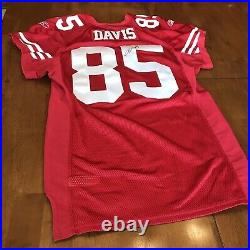 Vernon Davis Signed Autographed Game / Team Issued 49ers Jersey Reebok