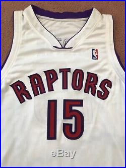 Vince Carter 2000-01 Toronto Raptors Game Issued ProCut Jersey Used Signed Worn