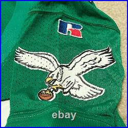 Vintage 1995 Game Issued Philadelphia Eagles Jersey #67 Kelly Green Sz 48 NFL