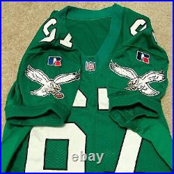 Vintage 1995 Game Issued Philadelphia Eagles Jersey #67 Kelly Green Sz 48 NFL