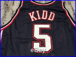 Vintage Authentic Jason Kidd New Jersey Nets Jersey Team Game Issued 2001-2002
